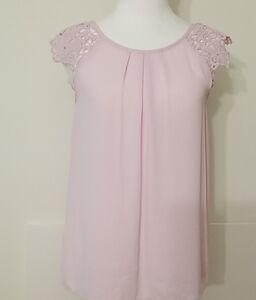 Pink Lace Sleeve Blouse